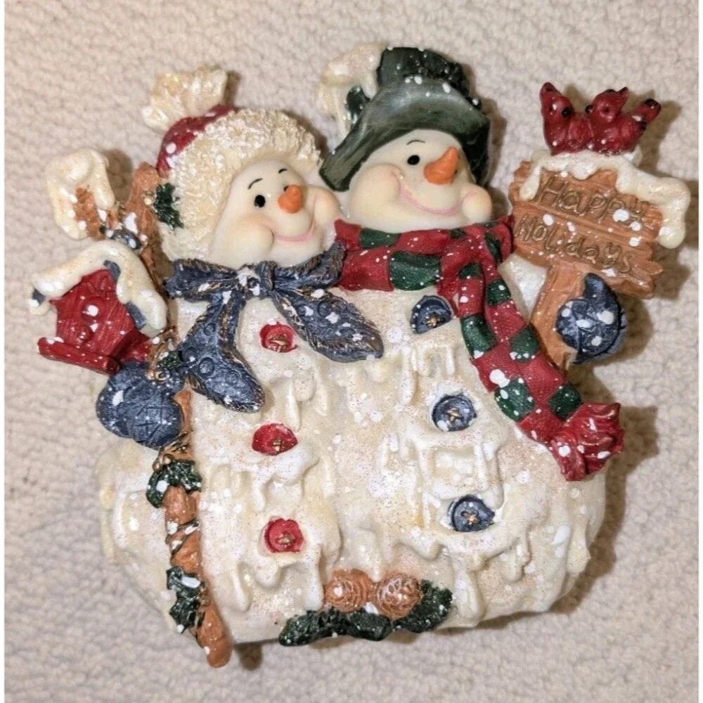VTG Snowman Christmas Ornaments Bulk / Lot Assorted Decor Designs